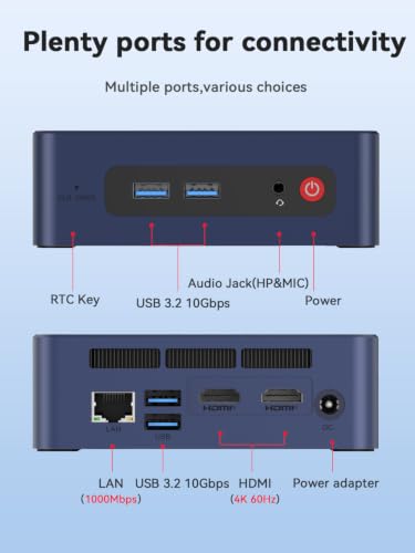 Image of Beelink SER3 Mini PC, AMD Ryzen 3 3200U (up to 3.5GHz), 8GB DDR4 256GB PCIe3.0 SSD, Radeon Vega 3 Graphics,1000Mbps LAN, Dual HDMI 4K Display
