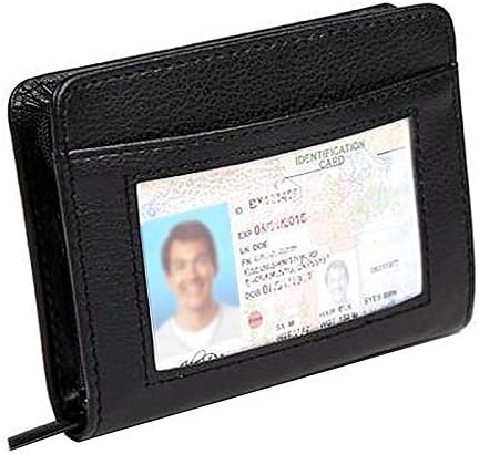 Paddsun 36 Slots Credit Card Holder Wallet RFID Blocking Leather Wallet for Men and Women with Zipper, Huge Storage Capacity