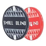 ERINGOGO 2Pcs Ceramic Poker Dealer Button Blind Markers for Poker Game Great for Card Games Lightweight and Smooth Surface for Tournaments and Math Learning