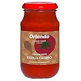 Sin aromas artificiales Orlando - Tomate Frito Estilo Casero Cristal 295 g - [Pack de 6]