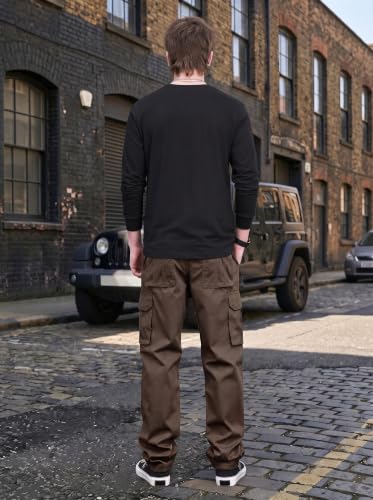 Image of Amazon Brand - INKAST Men Multi-Pocket Cargo Pants Casual Fit Trousers Stylish Cargo Trousers