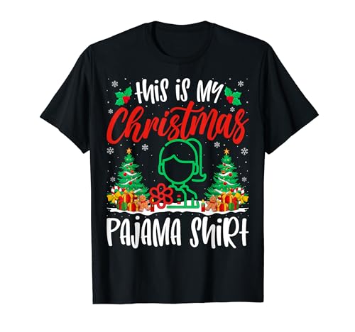 Beautician Xmas Pajama Shirt Aesthetician Christmas Holiday Camiseta