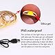 GOMING DC 5V USB COB LED Strip Orange LED Streifen IP65 Wasserdicht 2M 320LED/M LED Band Selbstklebend Lichtband für Home TV Hintergrundbeleuchtung Vitrinenbeleuchtung