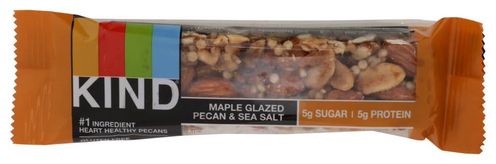 KIND Bars, Nuts & Spices, Maple Glazed Pecan & Sea Salt, 12 Bars 1.4 oz (40 g) Each