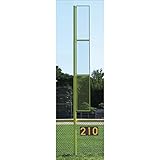 Trigon Sports Collegiate Baseball Foul Pole, Official Size 20 Foot Above Ground, Bright Yellow