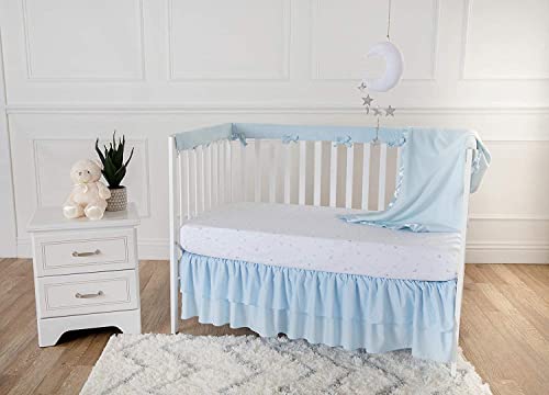 Image of 30x40 Fleece Baby Nursery Blanket with Satin Trim for Boys, Girls, and Unknown Gender Baby (Thank Heaven Boy 2)