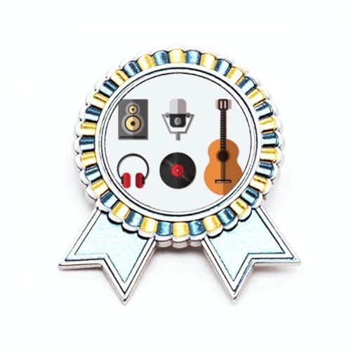 Broche pour casque de guitare en métal pour personnaliser une veste