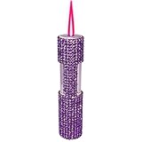 Purple Windproof Torch Lighter,Jet Torch Adjustable Lighters,Jet Flame Butane Refillable Lighter,Adjustable Flame,Grill BBQ Candle Camping,Without Gas (R4)