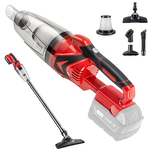 PMLYQ Cordless Vacuum Cleaner for Milwaukee Battery,Wireless Handheld Power Vacuum Cleaner for Home, Boat, Workshop, Car, Pet Hair, Furniture(Tool Only No Battery)