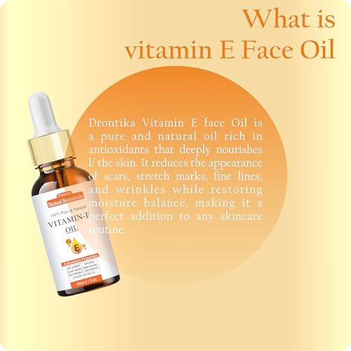 Image of BioLeaf Botanicals 100% Pure & Organic Vit. E Oil - Best Oil For Face, Body and Nail - Enriched Veg Vitamin E Source - For Nourish Your Face and Repair Damaged Skin -Pack of 2 (60ml.)