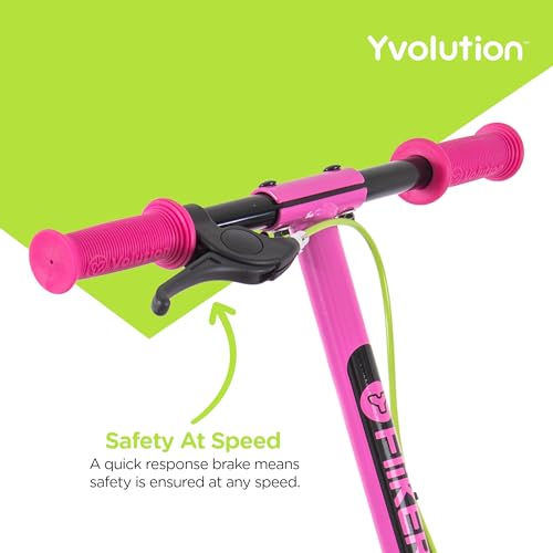 Yvolution Y Fliker Air A1 Scooter 3 Wheels Foldale Wiggle Scooter Self-Propelling Drifting Scooter for Boys and Girls Age 5-8 Years Old(Pink) - Thumbnail 3