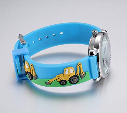 Image of Jewtme Kids Time Teacher Watches 3D Cute Cartoon Silicone Children Toddler Butterfly Wrist Watches for Ages 3-10 Boys Girls Little Child