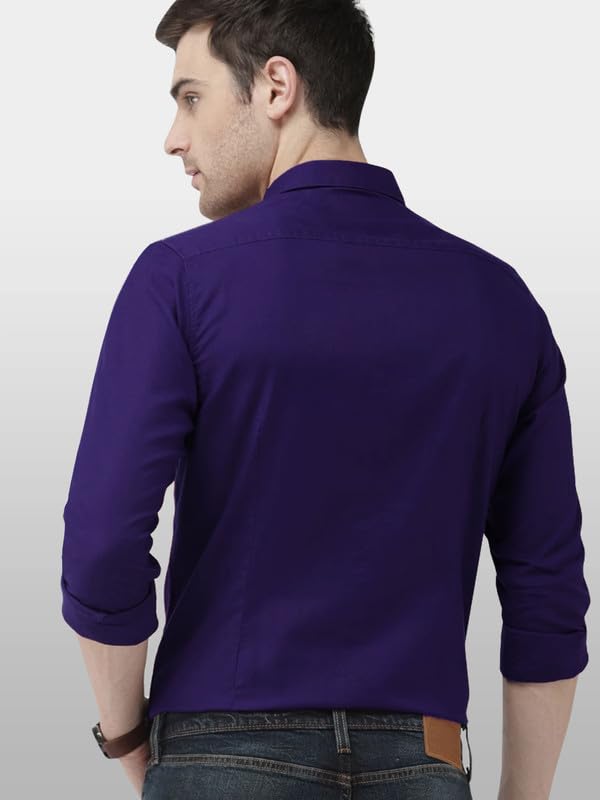 Camiseta Projekt 1 para hombre de algodón de manga larga con botones para playa, oficina, hogar