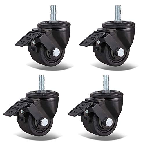 Roulettes pivotantes de rechange avec tige filetée M16 x 25 mm - 2