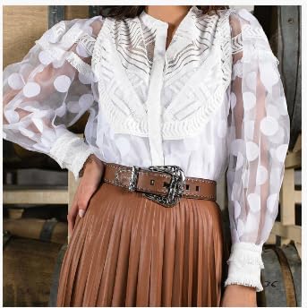 Cuadra Women's Cowgirl Belt in Bovine Leather4