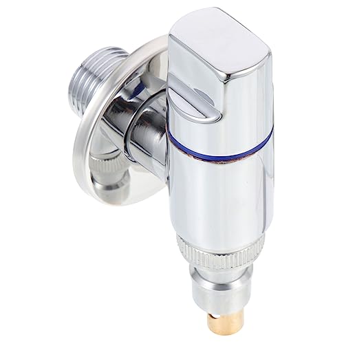 SOPOTUTU Válvula de Cierre de Ángulo Pulg para Lavadora Apertura Rápida Cierre Automático de Agua Conexión Estable y Rotación Grifo de Resistente para Baño y Cocina