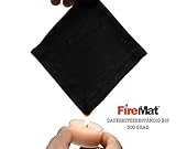 Selbst bei Temperaturen bis 300°C entzündet sie sich nicht, sondern verkohlt nur gefahrlos.