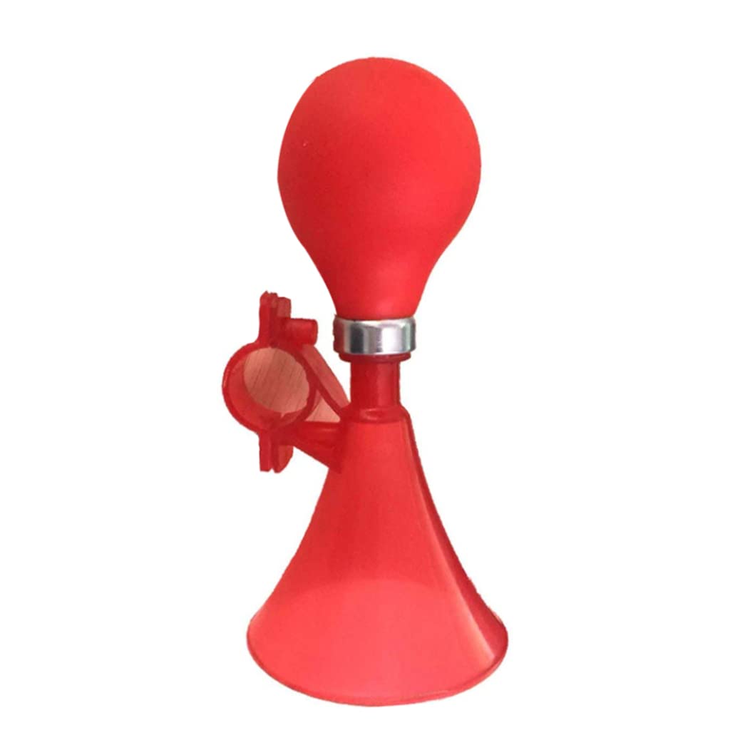Corno Aria Per Bicicletta Bambini Con Bulbo In Gomma, Campana A Squeeze Per Bici E Scooter, Colore Rosso