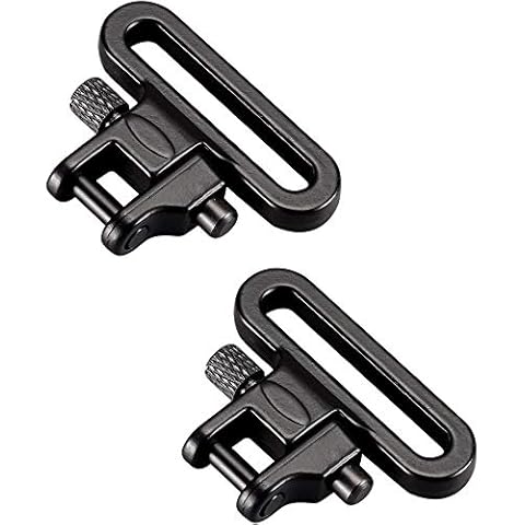 EIKLNN 2 Pieces Quick Detachable Swivel, Hunting Screws Sling Mount, Sling Swivel, for Hunting Gun Rifle Cover