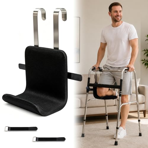 Knee Sling for Walker Support Up to 300lbs with Breathable Comfortable Cushion Walker Knee Sling Attachment