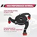 RBOKO Universal Oil Filter Wrench with 1/2'' Adapter 3/8'' Square Drive Socket, Adjustable 3 Jaw Oil Filter Removal Tool Range 2-3/8 to 3-7/8 inch (Black)