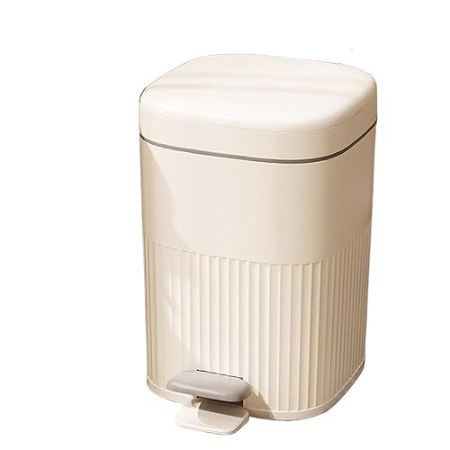 FORINC Contenedor de basura Cubo De Basura De Lujo Con Tapa De Pedal para Cocina, Papelera Impermeable De Gran Capacidad para Baño, 8L10L Tapa de