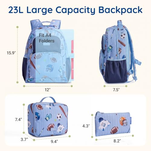 Image of mommore Kids Backpack Set Kindergarten School Bookbag for Boys Girls
