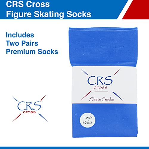 image for CRS Cross Figure Skating Socks (2 Pair) Knee High Tights for Ice Skate