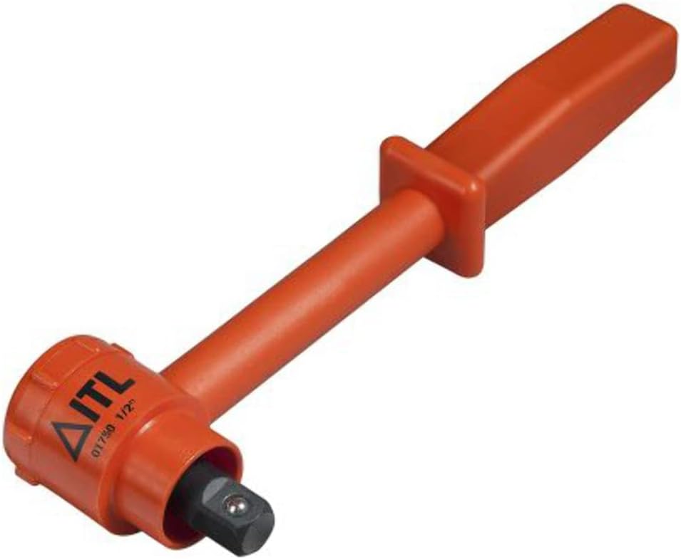 Insulated Tools Ltd 01750 1/2" Drive Reversible Ratchet, Orange