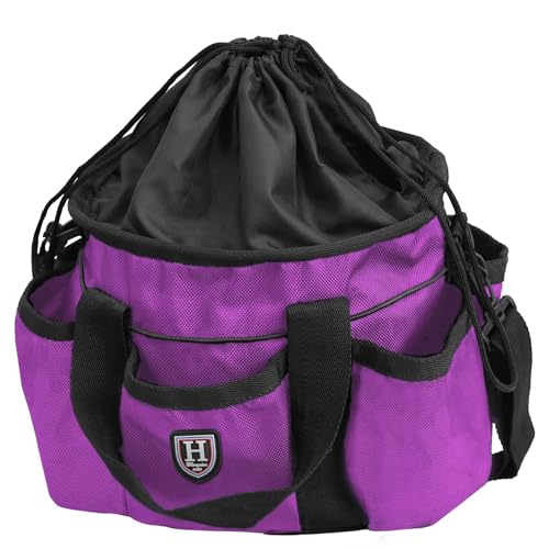Harrison Howard Premium Horse Grooming Organizer Bag Horse Grooming Tote Bag-Violet