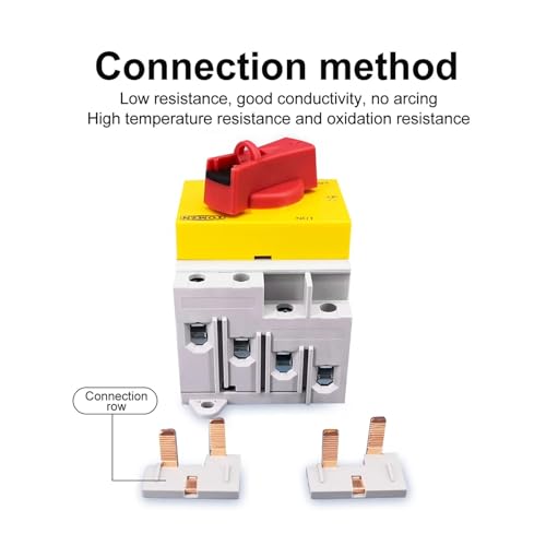 Interruptor de desconexión rápida CC 1200V 32A con mando giratorio seguro 4