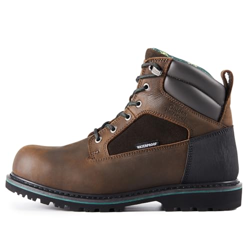 Image of Golden Retriever 6 /8 Inch Waterproof Composite Toe Work Boots for Men | Non-Metallic Safety Toe, Crazy Horse leather, Goodyear Welt Construction, Easy-On Rear Pull Loop, EH Rated Work Boots