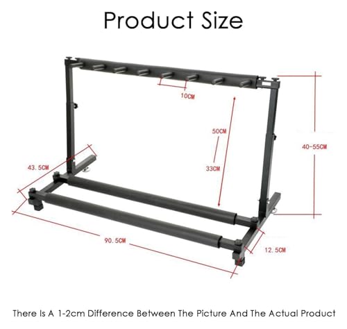 Organizer per attrezzature sportive e scaffale per palline, espositore pieghevole in altezza regolabile con bracci in schiuma per racchette da badminton e altro ancora