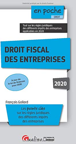 Télécharger Droit fiscal des entreprises Francais PDF