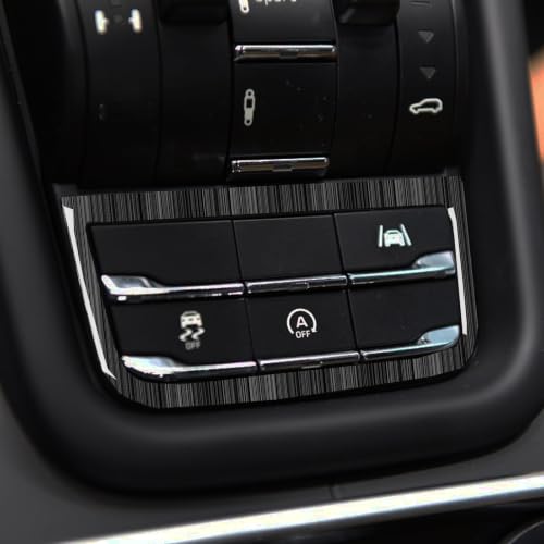 Black Wood Grain Sticker Compatible with Porsche Cayenne(92A)2011-2017