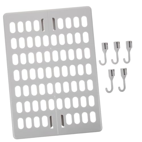 HOLIDYOYO Plastic Pegboard Wall Organizer Nail- for Kitchen Bathroom Home Office Hooks Easy to Install Sturdy Design