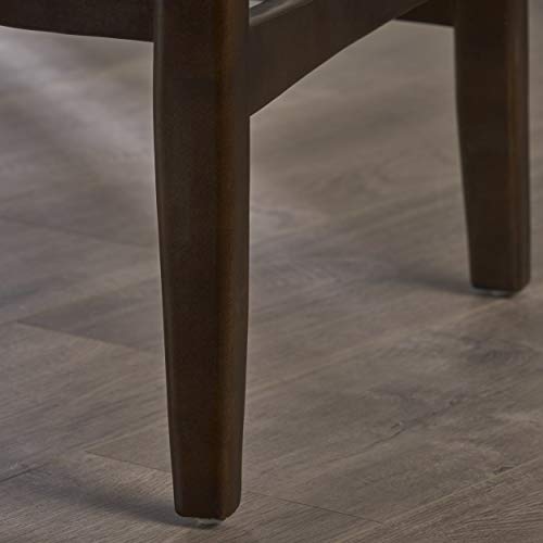 Gdf Studio Conrad Mid Century Modern Arm Chair Faux Leather (Brown) #TOP6