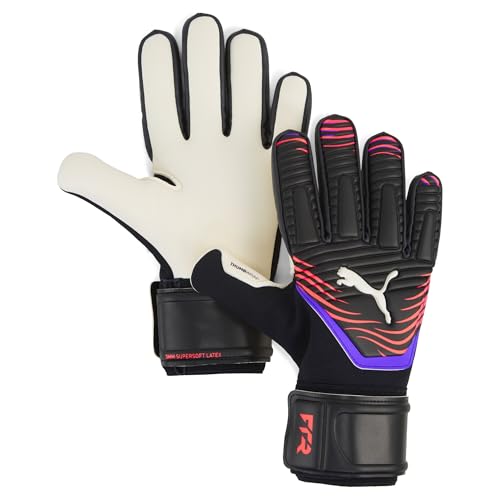 Puma Future Match Nc - Guanti Da Portiere Ragazzi, Puma Black-Glowing Red-Purple Glimmer, 9-042067