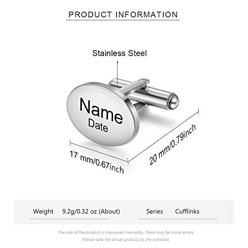 Opalstock Personalized Mens Name Cufflinks Tie Clip Custom Initial Cufflinks For Groom Business Wedding Alphabet Letter Jewelry Gift(4) #TOP1