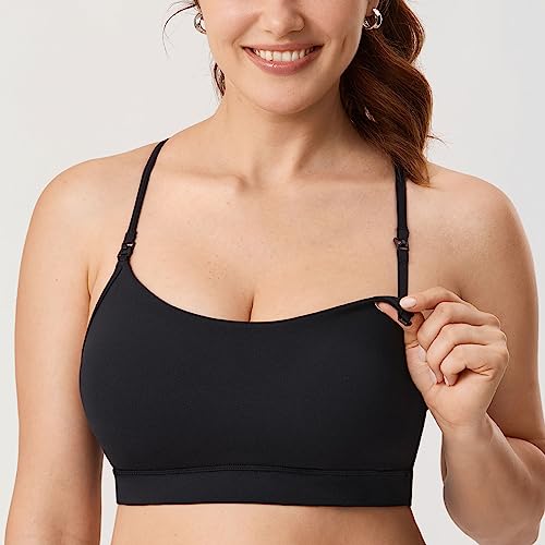 MOMANDA Yoga Nursing Bras for Breastfeeding Fixed Y Back Soft Support Nursing Sports Maternity Bra2