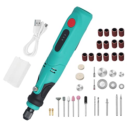 flexman 40Pcs Cordless Rotary Tool Kit, 3.6V USB Charging 3 Variable Speed Multi Portable Power Rotary Tools with Various Accessor for Carving Polishing Sanding Drilling DIY