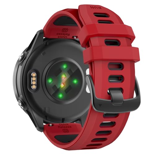 Velocarer �r���v�o���h Garmin Forerunner 570 47mm/Forerunner 265/Forerunner 255/Vivoactive 4/Venu 4 45mm/Venu 3/Venu 2�p 22mm �N�C�b�N�����[�X�X