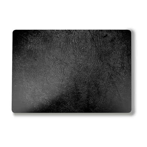Laptop Skin Compatible with Surface Laptop 7 15" (2024) - Black Leather - Premium 3M Vinyl Protective Wrap Decal Cover - Easy to Apply | Crafted in The USA by MightySkins