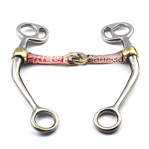 PRECISE CANADA: Tom Thumb Stainless Steel Long Shank Snaffle/Copper Mouth BIT 5