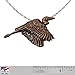 Blue Heron Flying Pendant, Copper Plated, BC072PEN, 1.8 Inches, 100% Handmade in the USA, Bird, Realistic, Metal, Necklace, Charm, Over 3100 Unique Designs