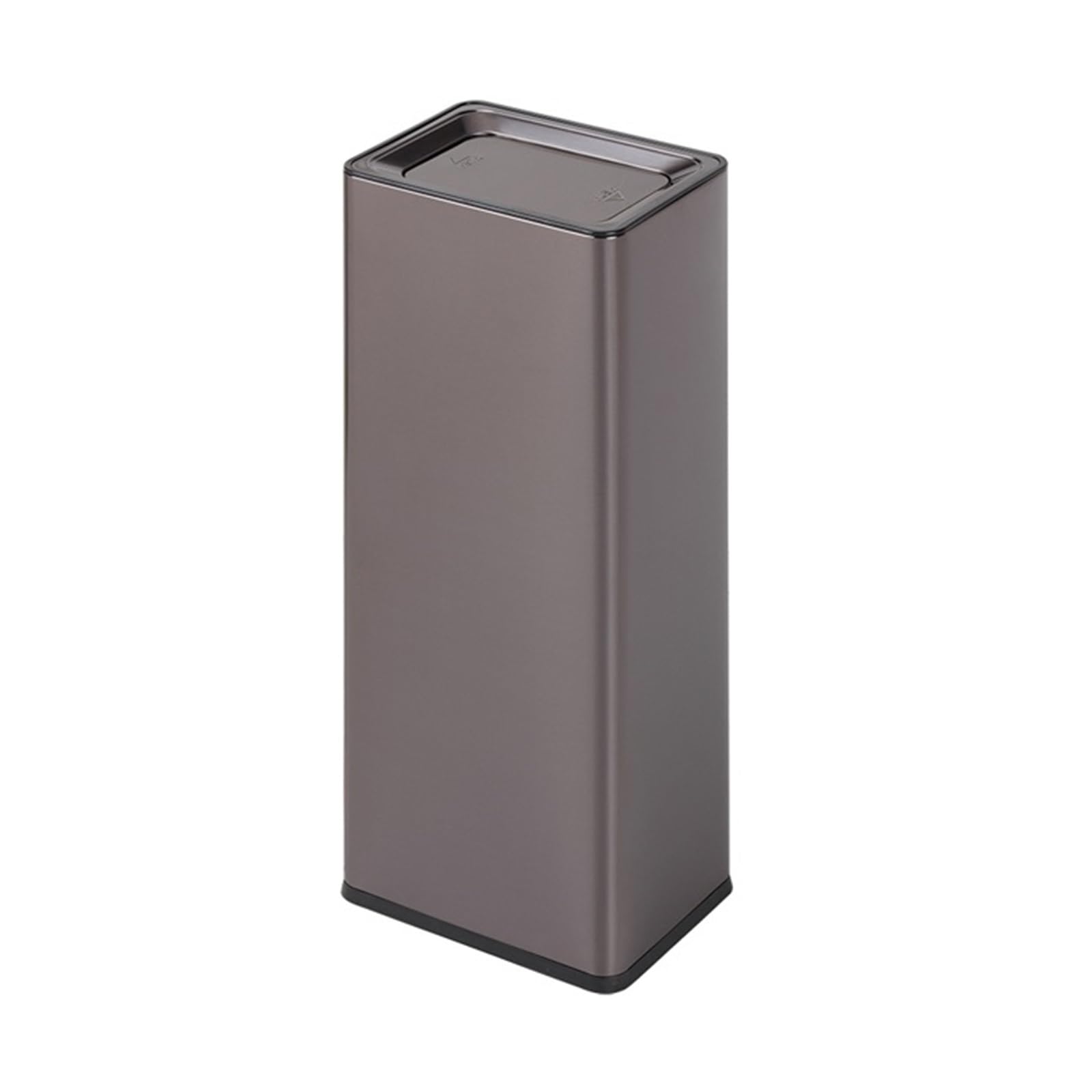 ZYYANSHOP Trash Cans Square Trash Can with Lid, Stainless Steel Garbage for Apartments Hotels Wastebasket Garbage