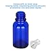 StonyLab 15ml (0.5 oz) 6-Pack Frasco Gotero de Vidrio, Botella Cuentagotas de...