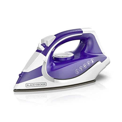 Black+Decker ICL500 Light ‘N Go Cordless Iron, Purple, Large Water Tank