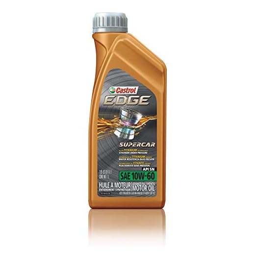 Castrol 12064-12PK 12064 Edge Supercar 10W-60 Advanced Full Synthetic Motor Oil, 1 L, 12 Pack