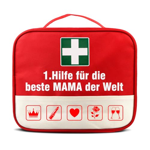 TUZELIYA Geschenke für Mama - 1. Hilfe Tasche für Werdende Mama & Mama - Lustiges Schwangerschaft Geschenk - Babyparty Geschenk - Geldgeschenke Geburtstag - Muttertagsgeschenke Muttertags